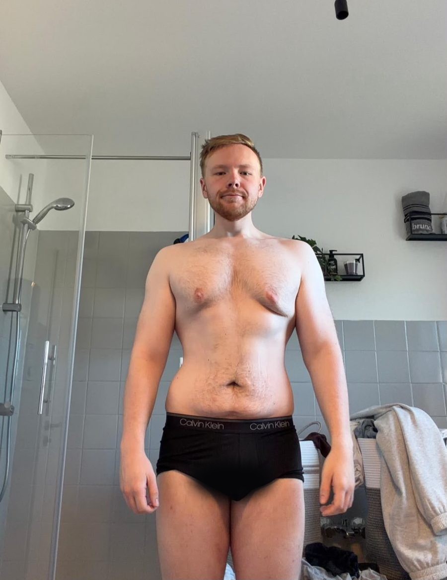Dustin vor dem Coaching